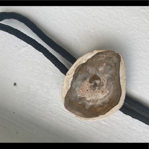 Petrified Wood Bolo Tie